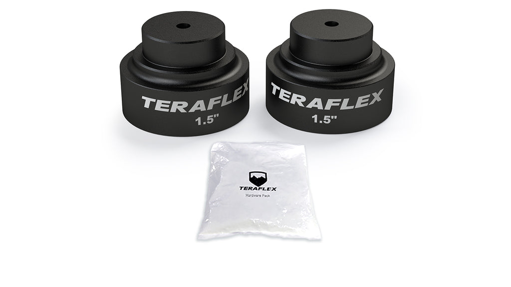 20-Up Jeep Gladiator 1.5 Inch Bump Stop Strike Pad Extension Kit Rear Upper TeraFlex