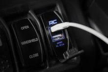 Load image into Gallery viewer, USB Switch Insert | 2x1 with Logo | Blue Back Light