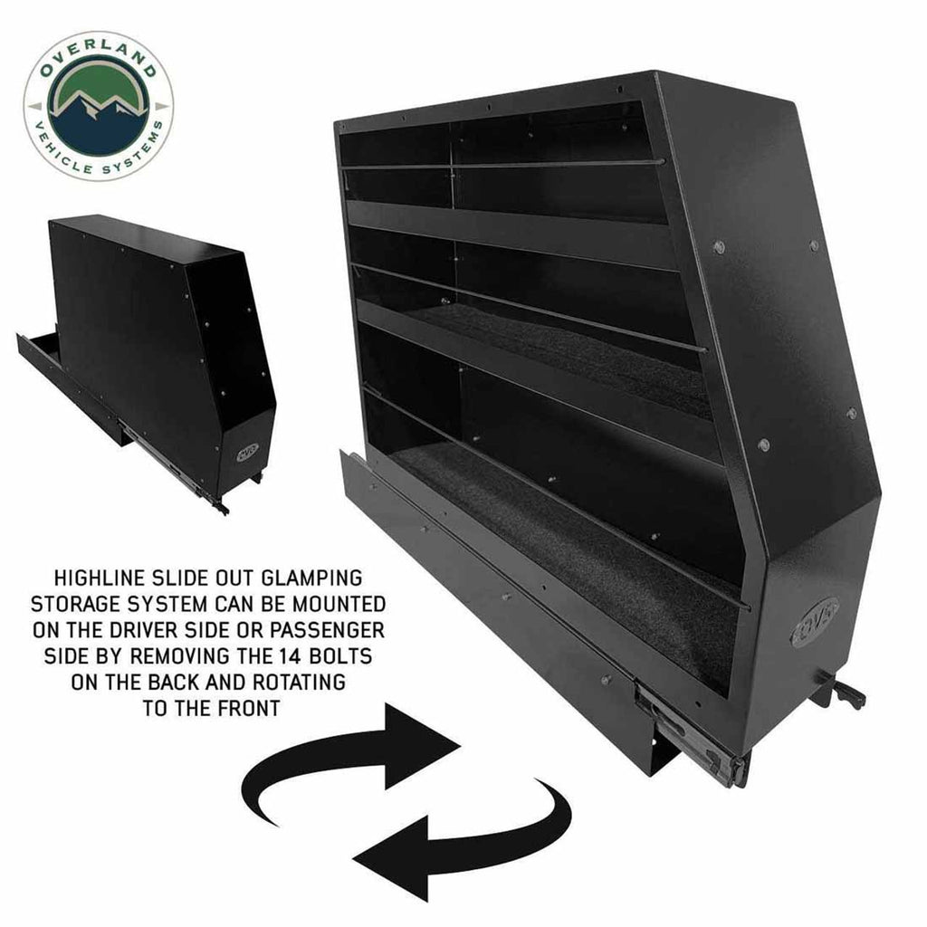 Highline Slide Out Camping Storage System Overland Vehicle Systems