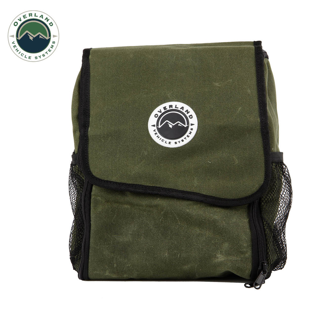 Organize With Overland Vehicle Systems Wax Canvas Overnight Bag Overland Vehicle Systems