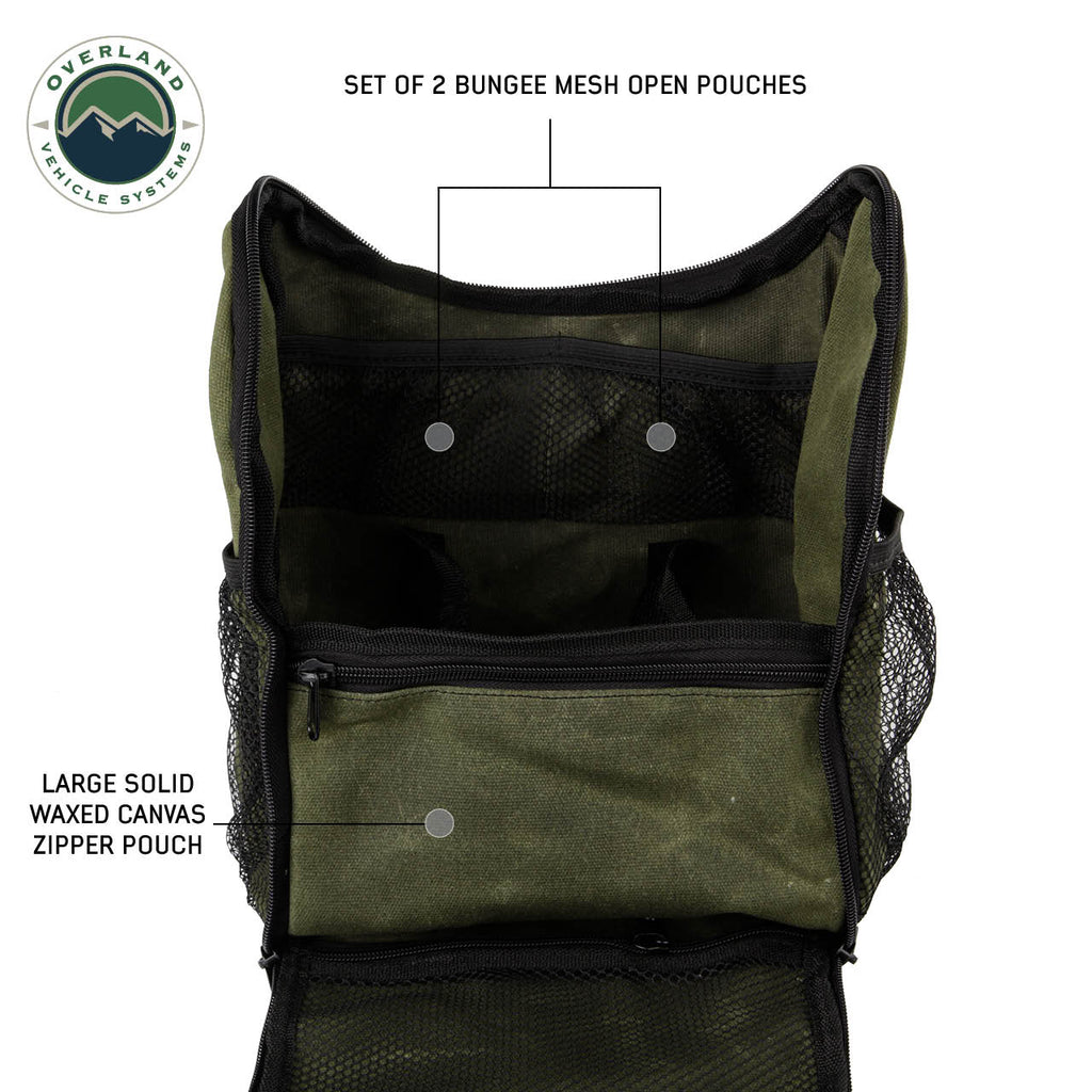 Organize With Overland Vehicle Systems Wax Canvas Overnight Bag Overland Vehicle Systems