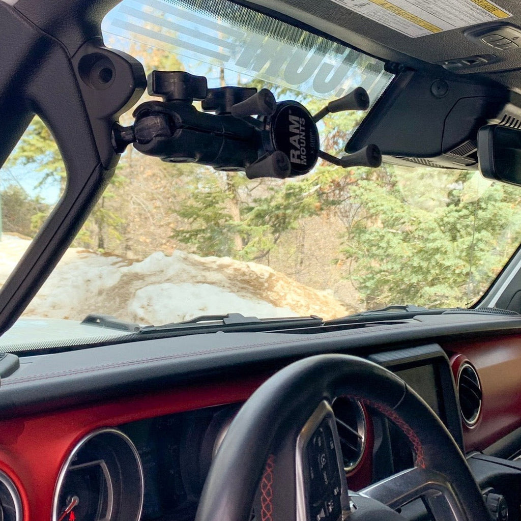 A-Pillar Ball Mount Solution for 2018 - 2023 Jeep Wrangler JL + 2020-2023 Jeep Gladiator