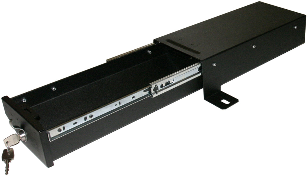 Front Driver Side Underseat Drawer - 07-18 Wrangjer JK 4-Door 2-Door w/o Flip Seat Black Tuffy Security Products