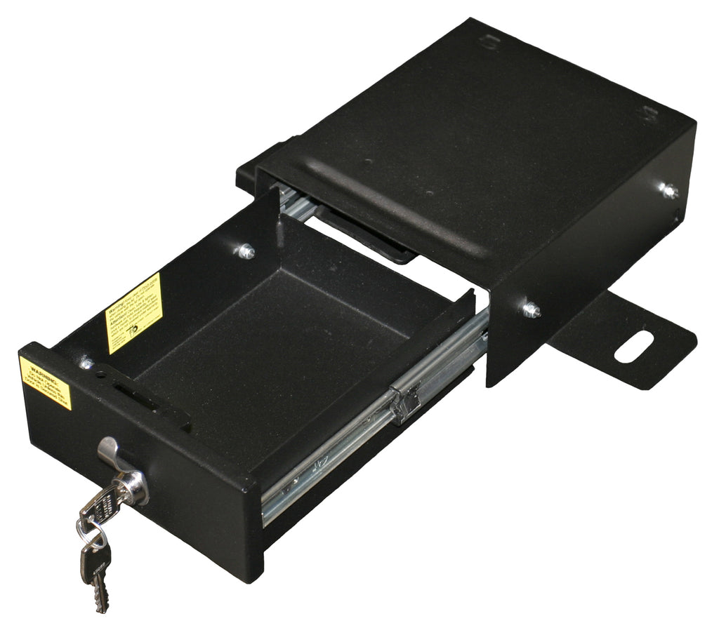 Front Driver Side Underseat Drawer - 03-06 Wrangjer TJ w/ Flip Seat Black Tuffy Security Products