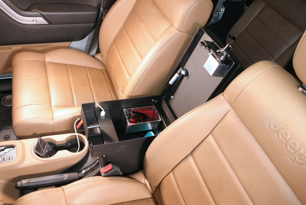 Series II Center Console - 11-18 Wrangler JK Rear Half Black Tuffy Security Products