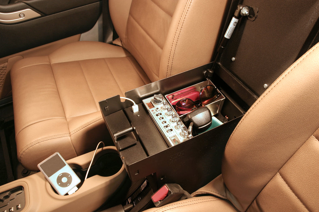 Series II Center Console - 11-18 Wrangler JK Rear Half Black Tuffy Security Products