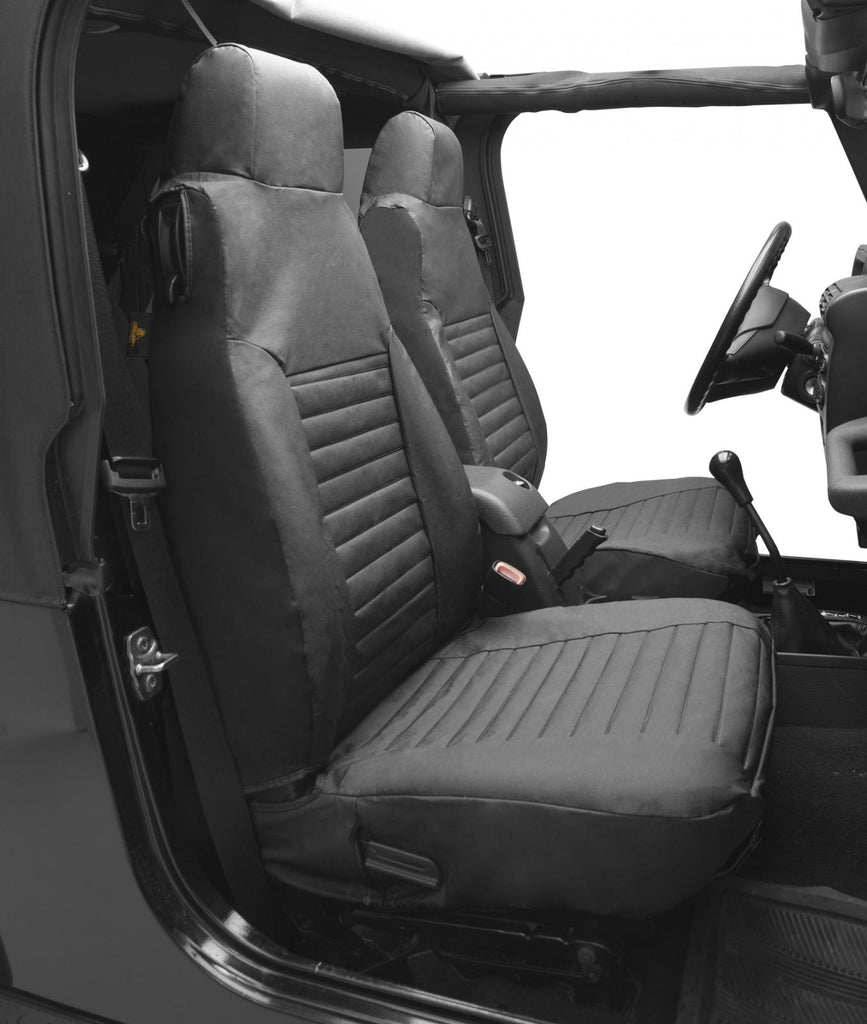 Jeep Seat CJ5 Covers For Jeep 1980-1983 CJ5 Front Premium Vinyl Fabric Tan Bestop