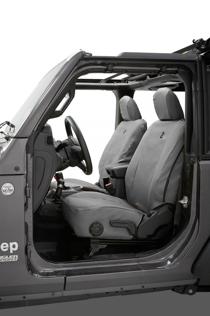 Jeep Gladiator Seat Covers For Jeep 2020-2023 Gladiator 4 Door Front Premium Vinyl Fabric Charcoal Bestop