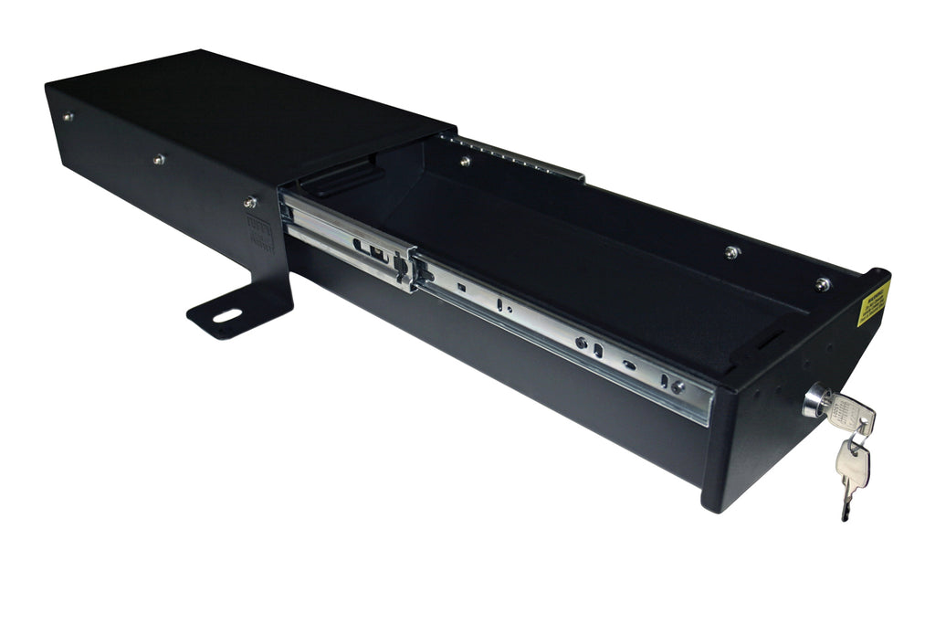 Front Passenger Side Underseat Drawer - 07-18 Wrangjer JK  4-Door 2-Door w/o Flip Seat Black Tuffy Security Products