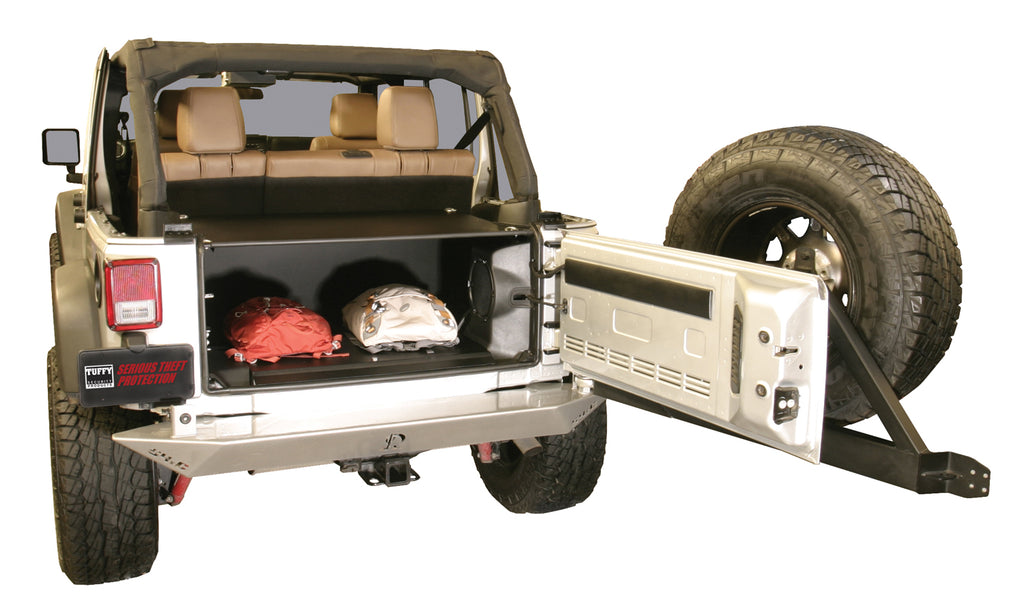 Premium Cargo Enclosure - 11-13 Wrangler JK {4-Door} 14-18 Wrangler JK {Rear Seats Must Be Removed on 2-Door Models} Black Tuffy Security Products