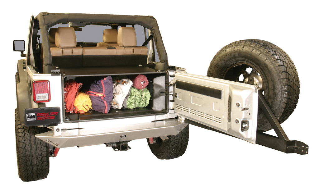 Premium Cargo Enclosure - 11-13 Wrangler JK {4-Door} 14-18 Wrangler JK {Rear Seats Must Be Removed on 2-Door Models} Black Tuffy Security Products