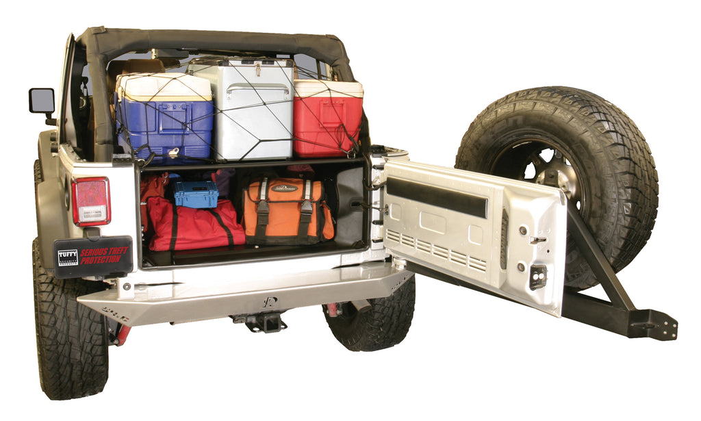 Premium Cargo Enclosure - 11-13 Wrangler JK {4-Door} 14-18 Wrangler JK {Rear Seats Must Be Removed on 2-Door Models} Black Tuffy Security Products