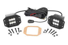 Load image into Gallery viewer, 2 Inch Black Series LED Light Pods | Pair | Flood | Flush Mount