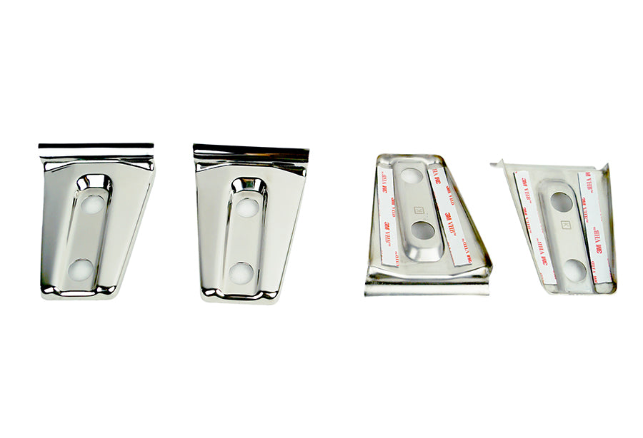 Jeep JK Door Hinge Overlays 4 Pieces 2 Door 07-18 Wrangler JK Polished Silver Kentrol