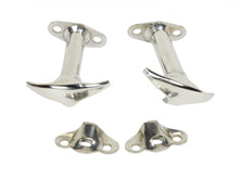 Load image into Gallery viewer, Jeep CJ/YJ Hood Catch Pair 55-95 CJ and Wrangler YJ Polished Silver Kentrol