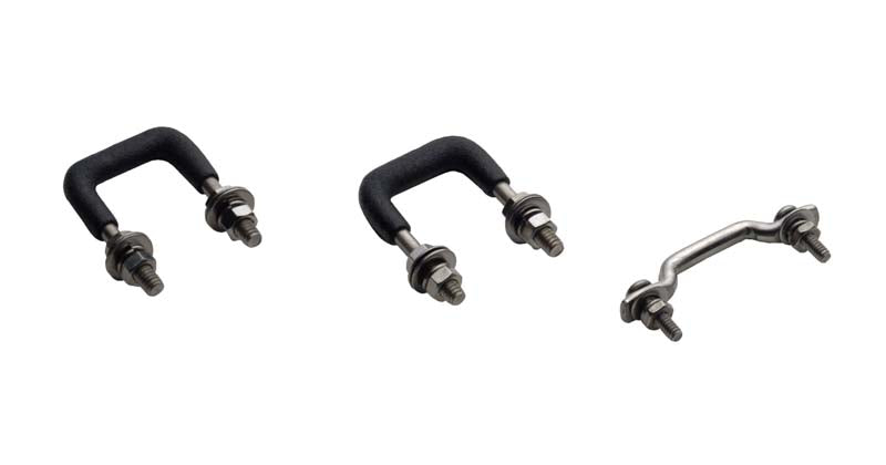 Jeep CJ Windshield Tie Down Kit 55-86 CJ Polished Silver Kentrol