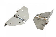 Load image into Gallery viewer, Jeep CJ/YJ Windshield Hinge No Mirror Holes Pair  76-95 CJ and Wrangler YJ Polished Silver Kentrol