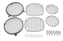 Load image into Gallery viewer, Jeep CJ Wire Mesh Guard Set 6 Pieces 76-86 CJ Polished Silver Kentrol