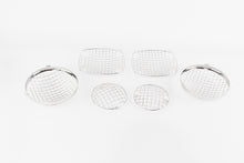 Load image into Gallery viewer, Jeep CJ Wire Mesh Guard Set 6 Pieces 76-86 CJ Polished Silver Kentrol