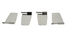 Load image into Gallery viewer, Jeep CJ/YJ Hardtop Door Hinge Set Without Mirror Holes 4 Pieces 76-93 CJ and Wrangler YJ Polished Silver Kentrol