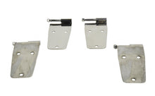 Load image into Gallery viewer, Jeep CJ/YJ Hardtop Door Hinge Set Without Mirror Holes 4 Pieces 76-93 CJ and Wrangler YJ Polished Silver Kentrol