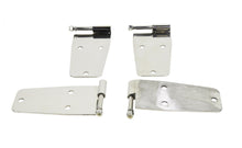 Load image into Gallery viewer, Jeep CJ/YJ Hardtop Door Hinge Set Without Mirror Holes 4 Pieces 76-93 CJ and Wrangler YJ Polished Silver Kentrol