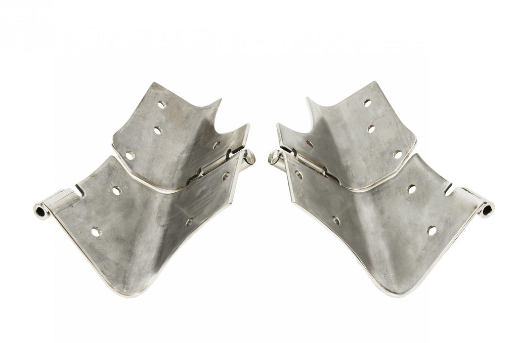 Jeep TJ Windshield Hinge Pair 97-06 Wrangler TJ Polished Silver Kentrol