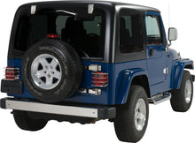 Load image into Gallery viewer, JEEP CJ/YJ/TJ Taillight Guard Pair 76-06 CJ Wrangler YJ/TJ Polished Silver Kentrol