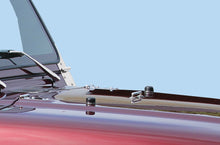 Load image into Gallery viewer, Jeep TJ/JK Hood Bumpers 97-18 Wrangler TJ/JK Polished Silver Kentrol