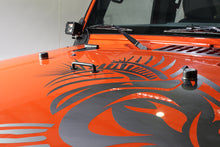 Load image into Gallery viewer, Jeep TJ/JK Hood Bumpers 97-18 Wrangler TJ/JK Polished Silver Kentrol