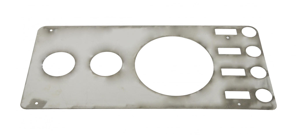 Jeep CJ Gauge Cover Without Radio Opening 76-86 CJ Polished Silver Kentrol