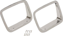 Load image into Gallery viewer, Jeep YJ Headlight Bezels Pair 87-95 Wrangler TJ Polished Silver Kentrol