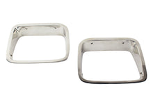 Load image into Gallery viewer, Jeep YJ Headlight Bezels Pair 87-95 Wrangler TJ Polished Silver Kentrol