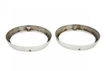 Load image into Gallery viewer, Jeep CJ Headlight Bezels Pair 72-86 CJ Polished Silver Kentrol