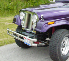 Load image into Gallery viewer, Jeep CJ Headlight Bezels Pair 72-86 CJ Polished Silver Kentrol