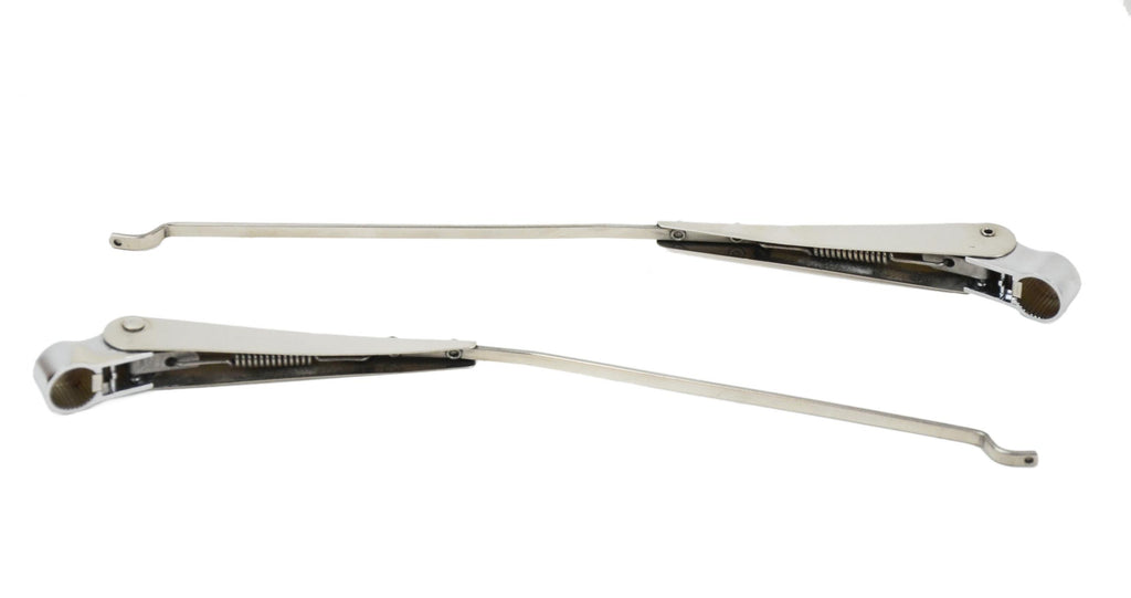 Jeep CJ Windshield Wiper Arms Pair 68-86 CJ Polished Silver Kentrol