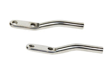Load image into Gallery viewer, Jeep CJ/YJ Door Strap Pins Pair 76-95 CJ and Wrangler YJ Polished Silver Kentrol