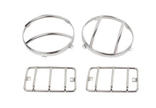 Load image into Gallery viewer, Jeep TJ Euro Light Guard Set 4 Pieces 97-06 Wrangler TJ Polished Silver Kentrol