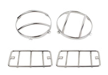 Load image into Gallery viewer, Jeep TJ Euro Light Guard Set 4 Pieces 97-06 Wrangler TJ Polished Silver Kentrol