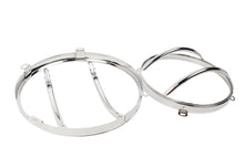 Load image into Gallery viewer, Jeep JK Euro Headlight Guards Pair  07-18 Wrangler JK Polished Silver Kentrol