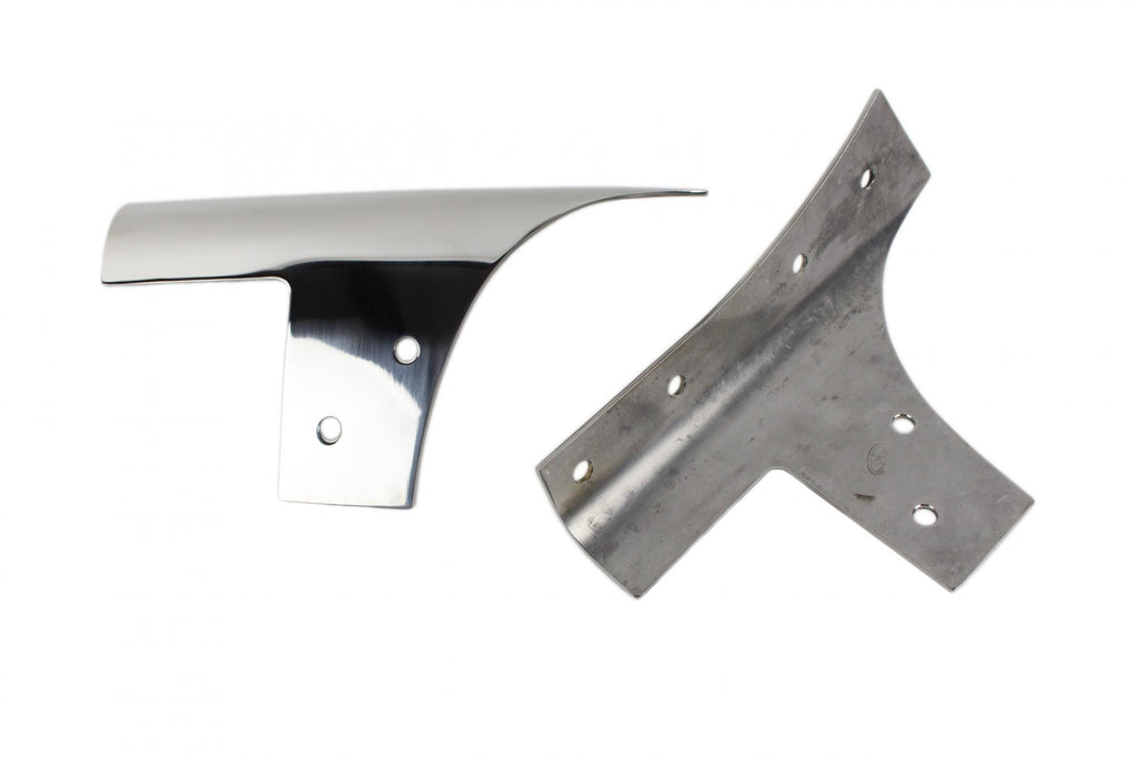 Jeep JK Windshield Supports Pair 07-18 Wrangler JK Polished Silver Kentrol