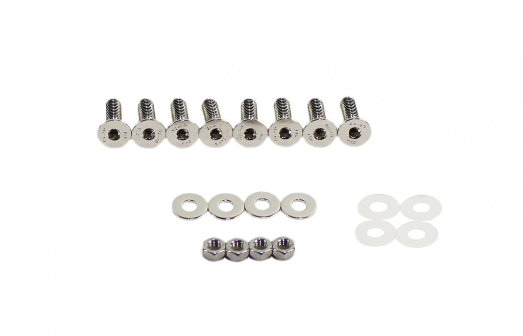Jeep JK Door Hinge Set 4 Pieces 2 Door 07-18 Wrangler JK Polished Silver Kentrol