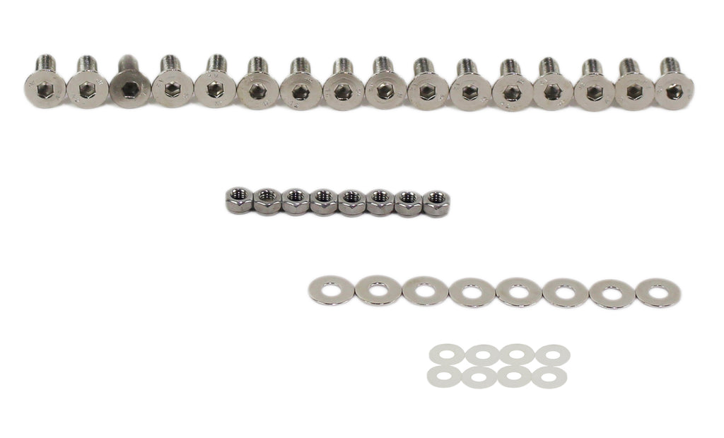 Jeep JK Door Hinge Set 8 Pieces 4 Door 07-18 Wrangler JK Polished Silver Kentrol