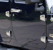 Load image into Gallery viewer, Jeep JK Door Hinge Set 8 Pieces 4 Door 07-18 Wrangler JK Polished Silver Kentrol