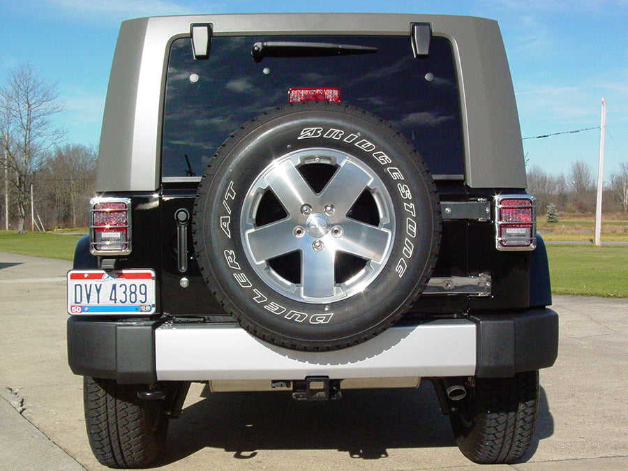 Jeep JK Tailgate Hinge Pair 07-18 Wrangler JK Polished Silver Kentrol