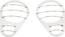 Load image into Gallery viewer, Jeep JK Headlight Guards Pair 07-18 Wrangler JK Polished Silver Kentrol