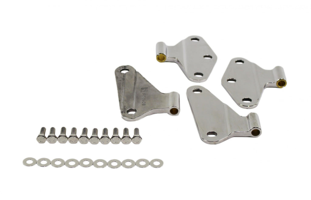 Jeep JK Body Door Hinge Set 4 Pieces 2 Door 07-18 Wrangler JK Polished Silver Kentrol