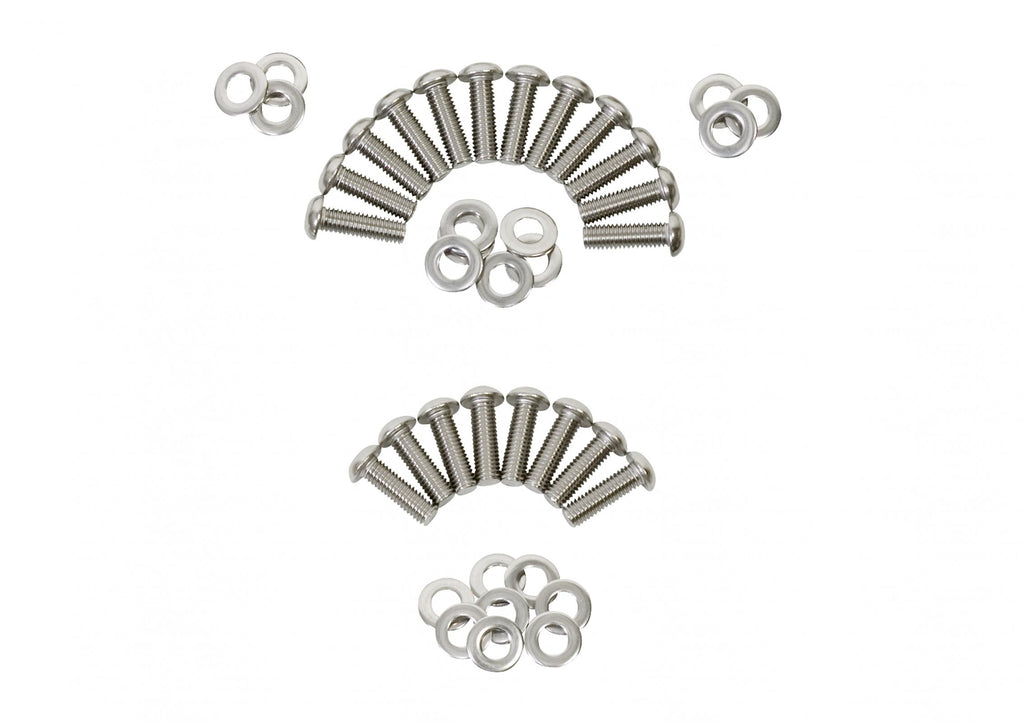 Jeep JK Body Door Hinge Set 8 Pieces 4 Door 07-18 Wrangler JK Polished Silver Kentrol