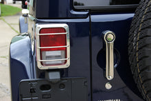Load image into Gallery viewer, Jeep JK Taillight Guard Pair 07-18 Wrangler JK Polished Silver Kentrol