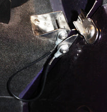 Load image into Gallery viewer, Jeep CJ Tailgate Pivot Latch Assembly Fiberglass Body 76-86 CJ Polished Silver Kentrol
